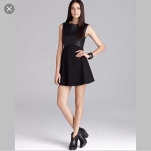 French Connection Faux Leather Mini Dress